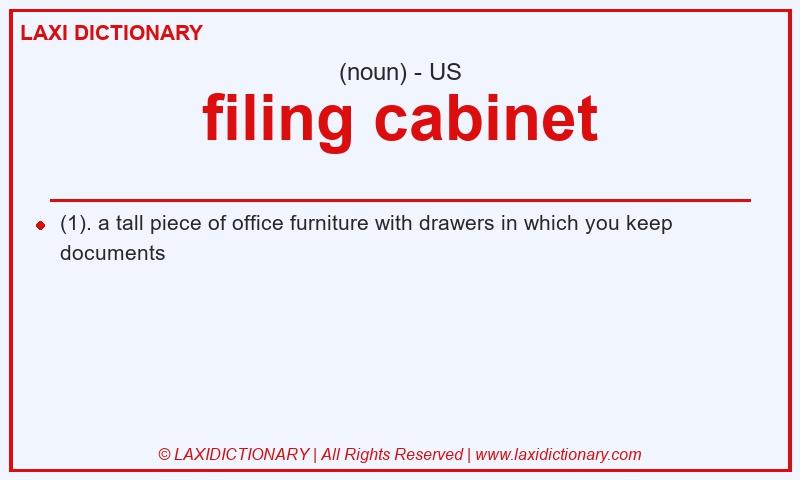 Definition filing cabinet in American English