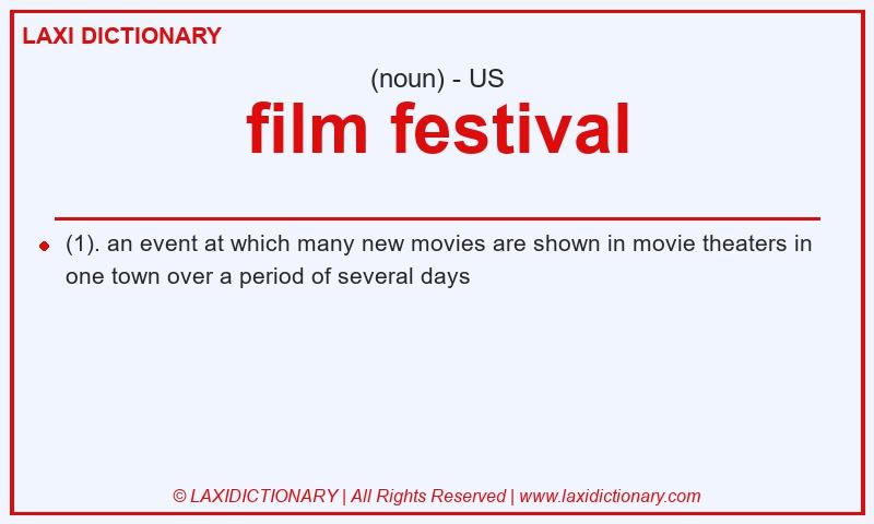 Definition film festival in American English