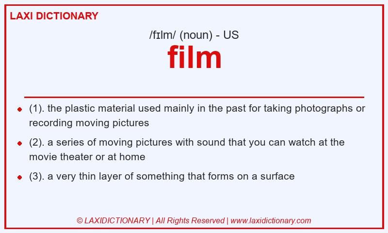 Definition film in American English