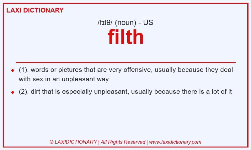 Definition filth in American English