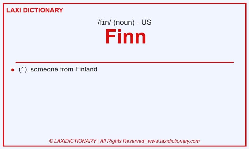 Definition Finn in American English