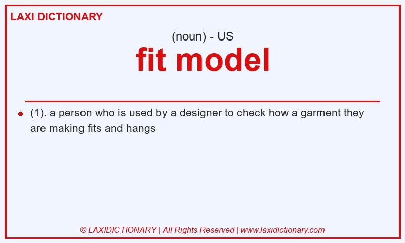 Definition fit model in American English