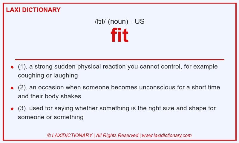 Definition fit in American English