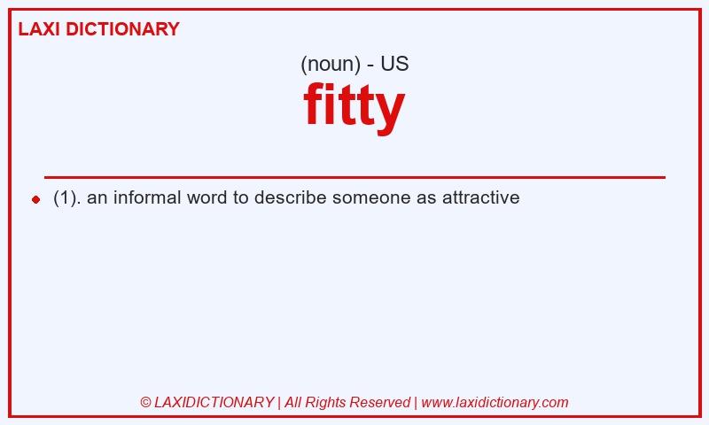 Definition fitty in American English