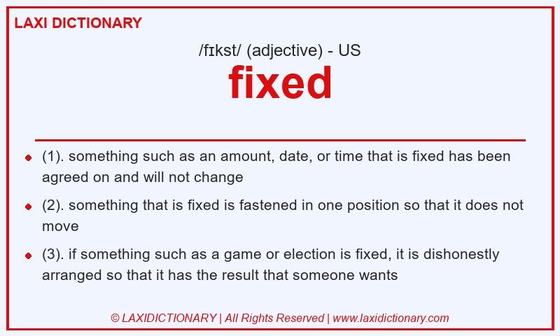 Definition fixed in American English