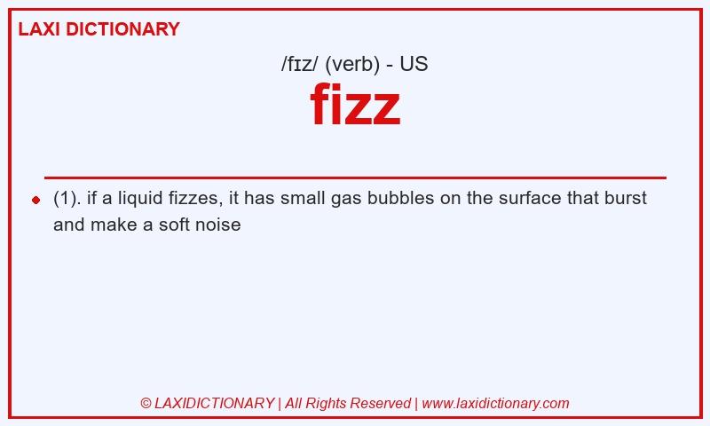 Definition fizz in American English