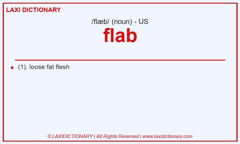 Definition flab in American English