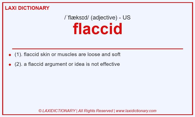 Definition flaccid in American English