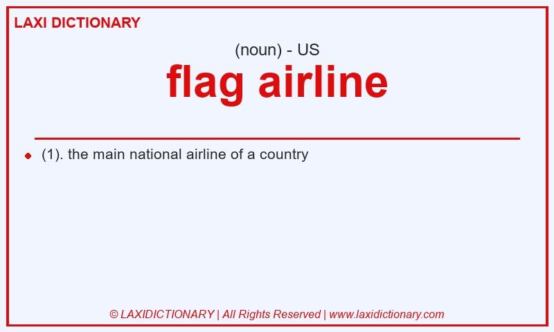 Definition flag airline in American English