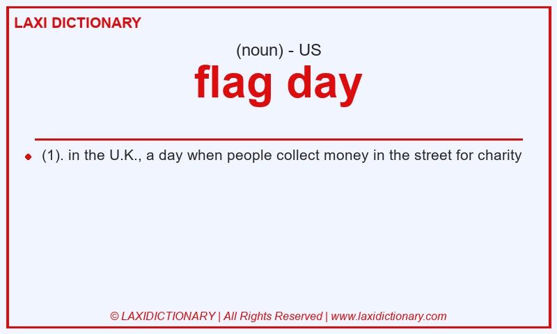 Definition flag day in American English