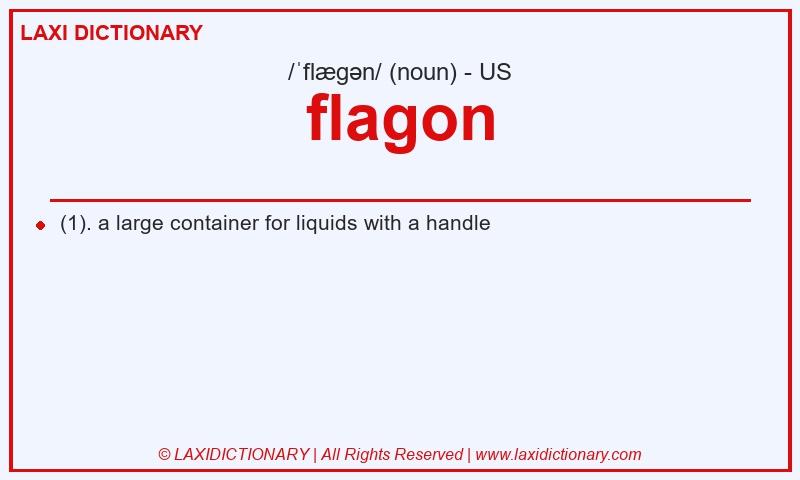 Definition flagon in American English