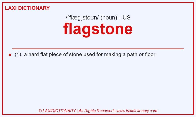 Definition flagstone in American English