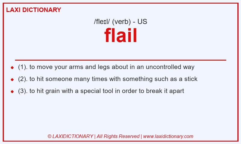 Definition flail in American English