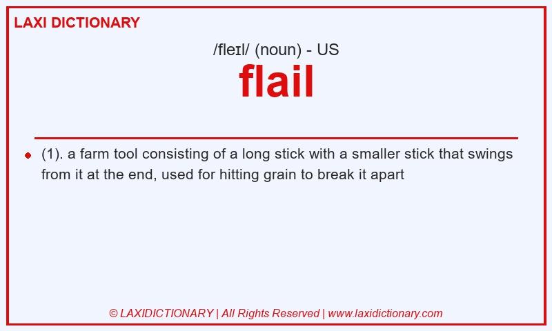 Definition flail in American English