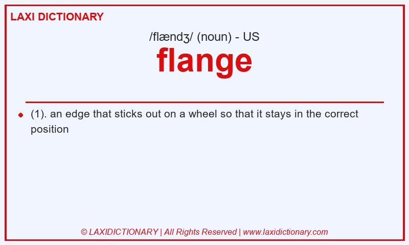 Definition flange in American English