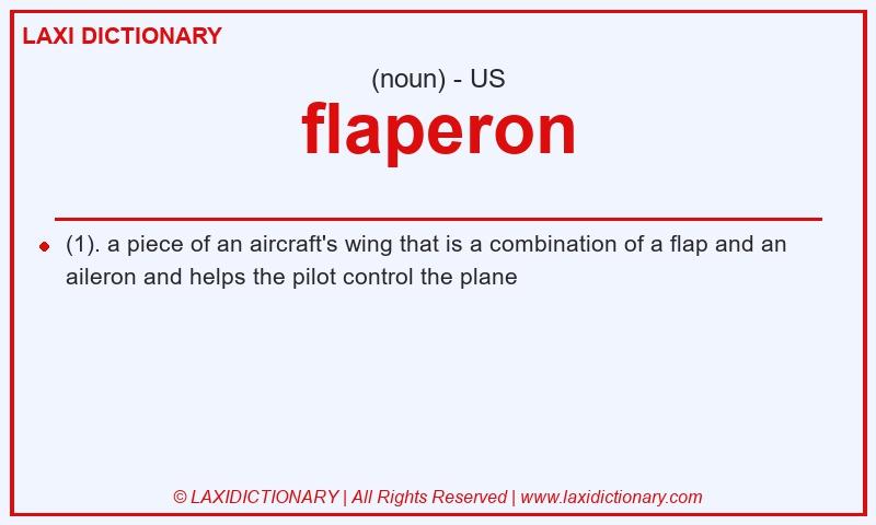 Definition flaperon in American English