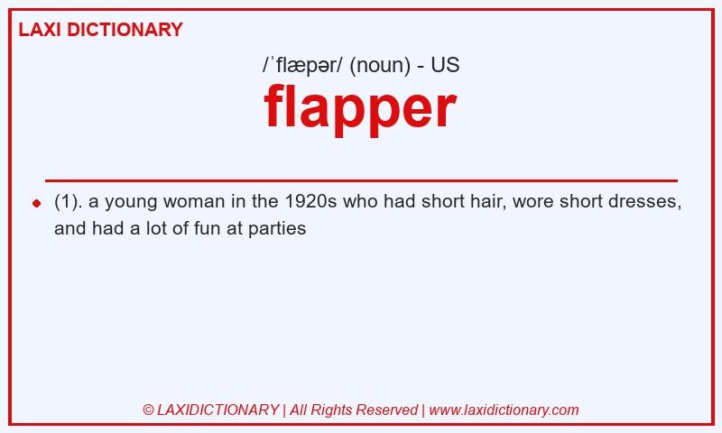 Definition flapper in American English