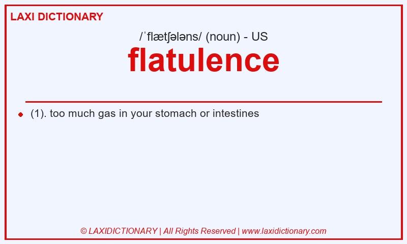 Definition flatulence in American English