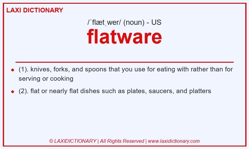 Definition flatware in American English