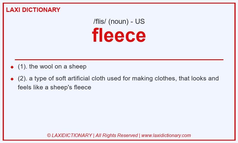 Definition fleece in American English