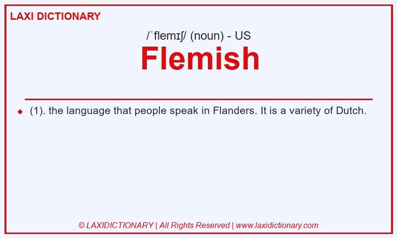 Definition Flemish in American English