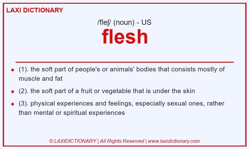 Definition flesh in American English