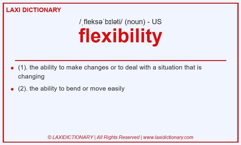 Definition flexibility in American English
