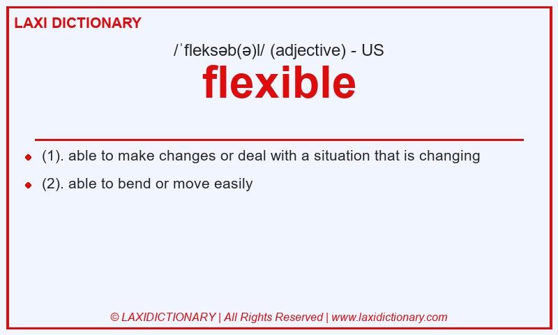 Definition flexible in American English