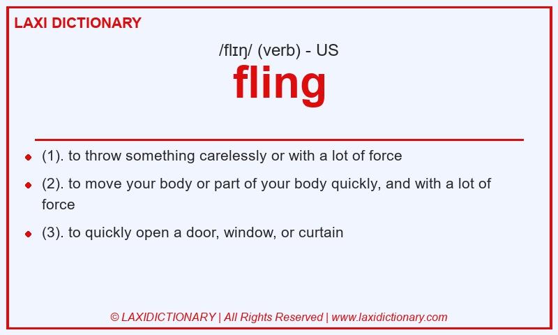 Definition fling in American English