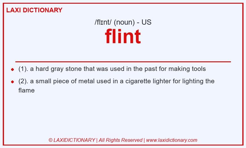 Definition flint in American English