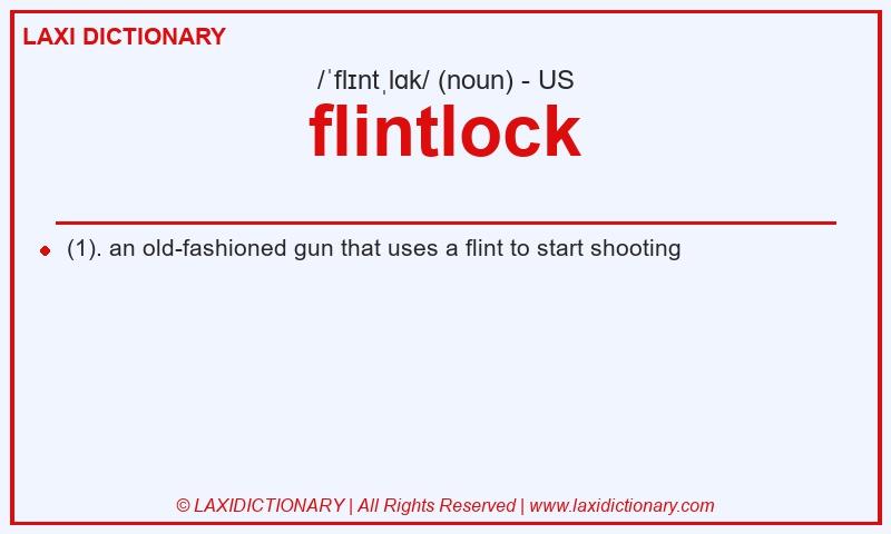 Definition flintlock in American English