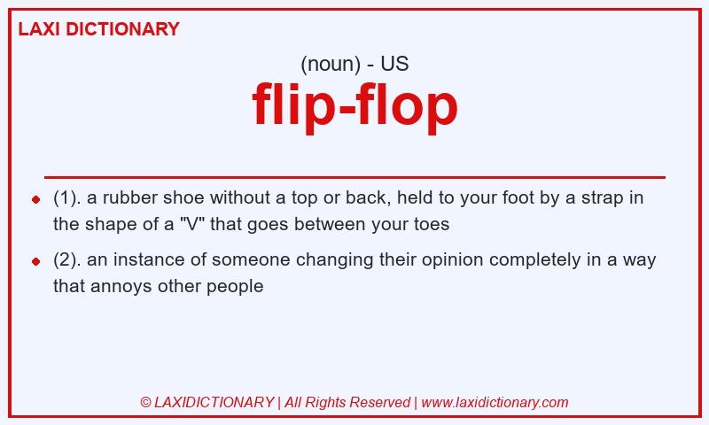 Definition flip-flop in American English