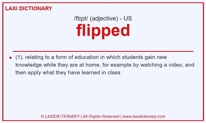 Definition flipped in American English