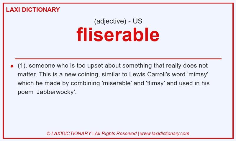 Definition fliserable in American English