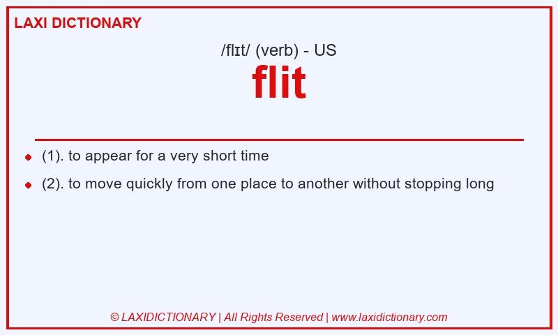 Definition flit in American English