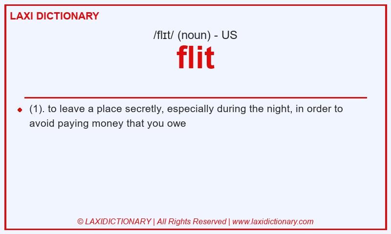 Definition flit in American English