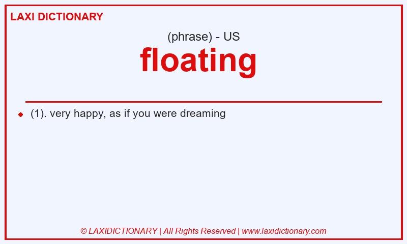 Definition floating  in American English