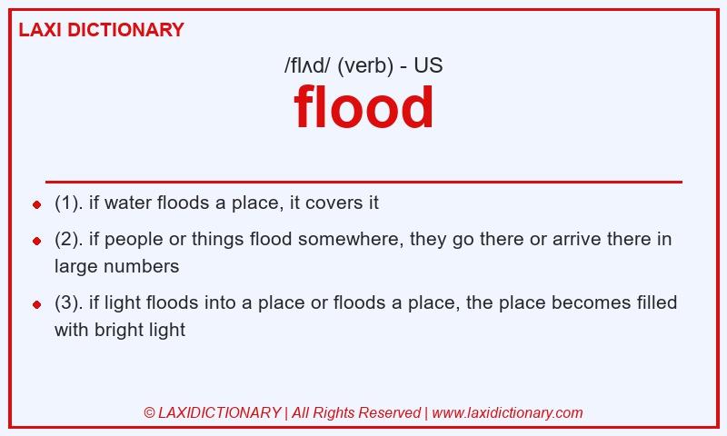 Definition flood in American English