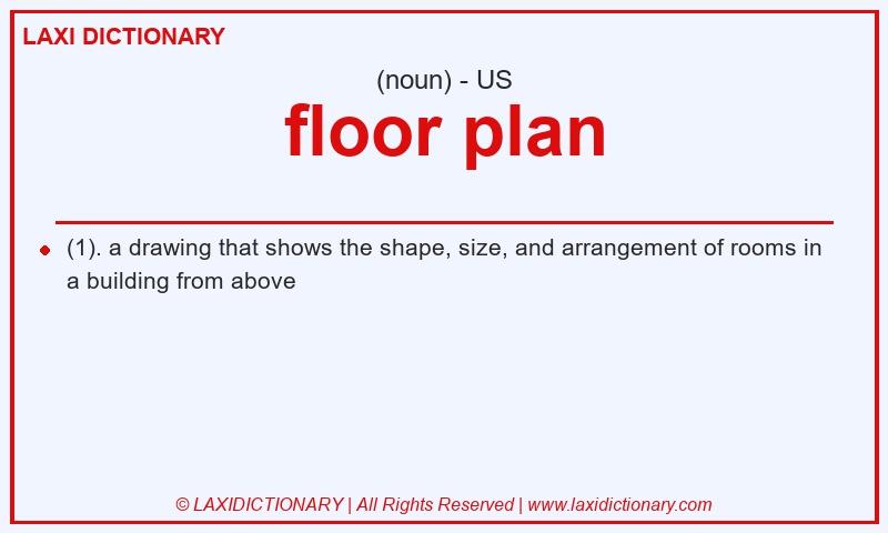 Definition floor plan in American English