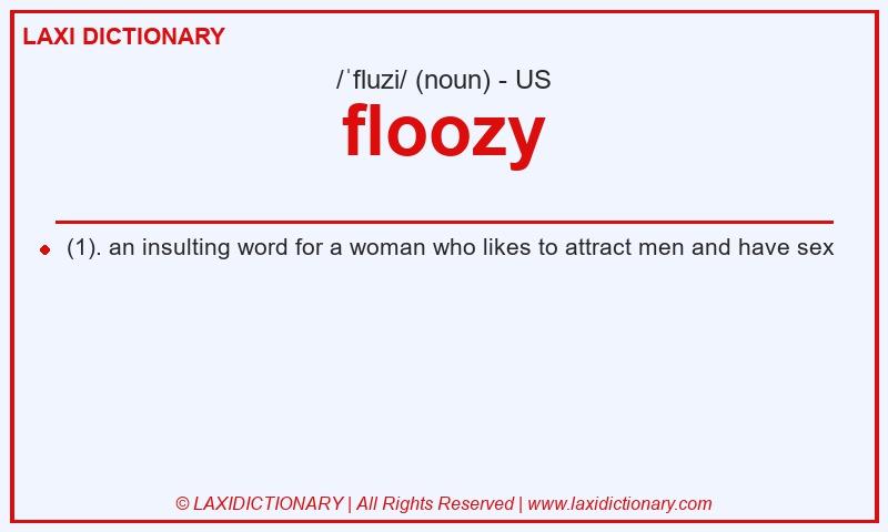 Definition floozy in American English