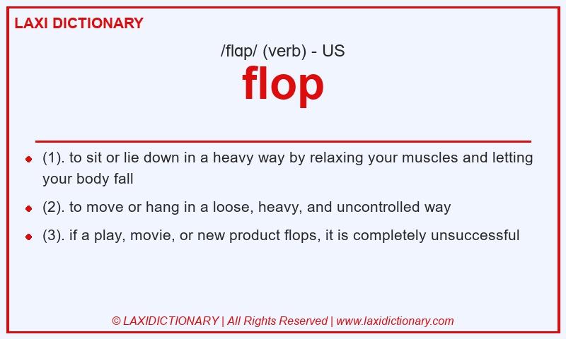 Definition flop in American English