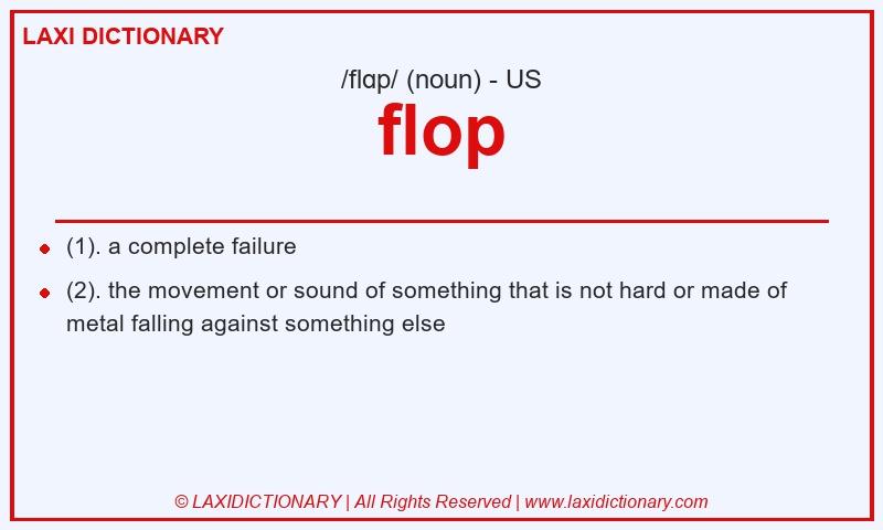 Definition flop in American English