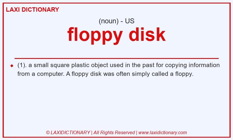 Definition floppy disk in American English