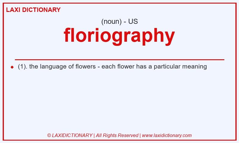 Definition floriography in American English