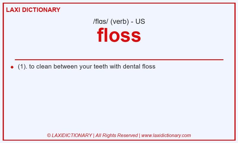 Definition floss in American English