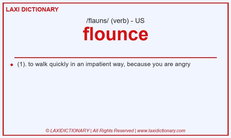 Definition flounce in American English