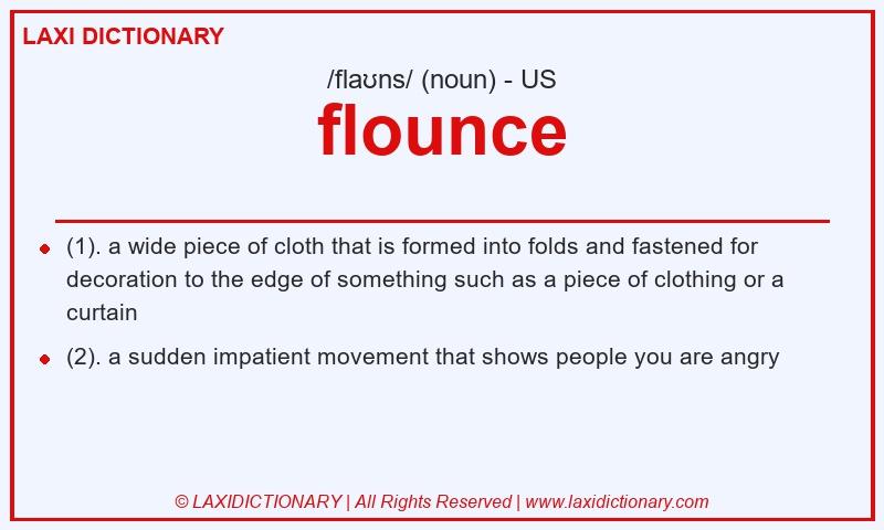Definition flounce in American English
