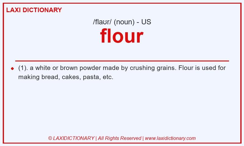 Definition flour in American English