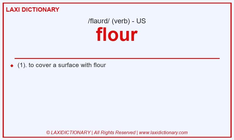 Definition flour in American English