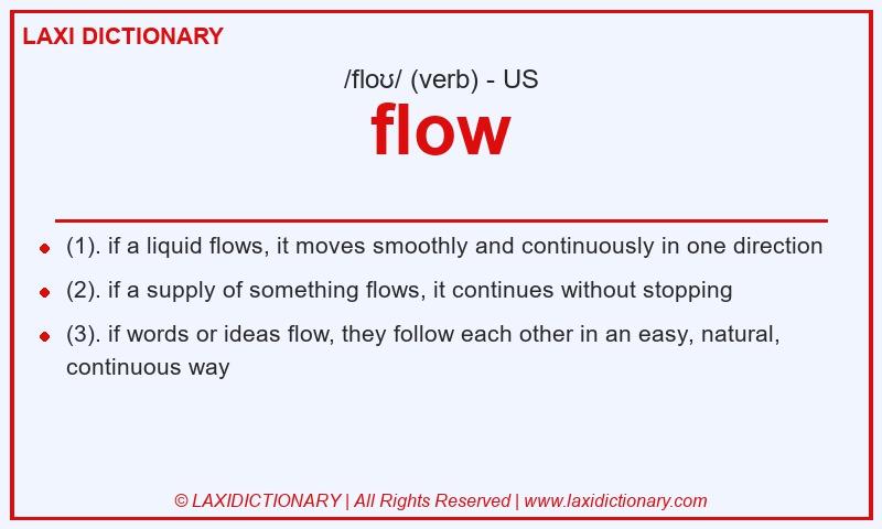 Definition flow in American English